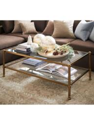Pottery Barn Everson Coffee Table, Brass - thumbnail 6
