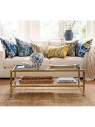 Pottery Barn Everson Coffee Table, Brass - thumbnail 3