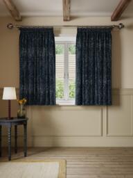 John Lewis Wilcote Textured Cut Velvet Pair Blackout Lined Pencil Pleat Curtains - thumbnail 6
