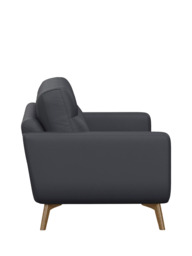 John Lewis Barbican Grand 4 Seater Leather Sofa, Light Leg - thumbnail 3