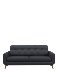 John Lewis Barbican Grand 4 Seater Leather Sofa, Light Leg - thumbnail 5