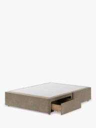 Hypnos Non-Sprung Upholstered 2 Drawer Divan Base, King Size - thumbnail 2