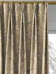John Lewis Blossom Weave Made to Measure Curtains or Roman Blind, Gold - thumbnail 4
