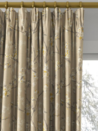 John Lewis Blossom Weave Made to Measure Curtains or Roman Blind, Gold - thumbnail 2
