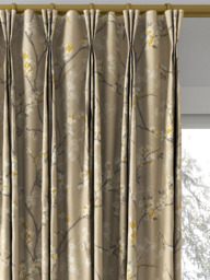 John Lewis Blossom Weave Made to Measure Curtains or Roman Blind, Gold - thumbnail 6
