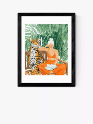EAST END PRINTS 83 Oranges 'Jungle Vacay II' Framed Print - thumbnail 1