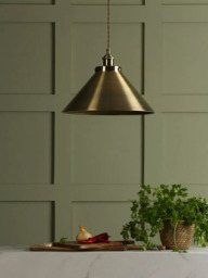 Laura Ashley Rufus Grande Ceiling Light, Brass - thumbnail 2