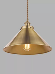 Laura Ashley Rufus Grande Ceiling Light, Brass - thumbnail 4