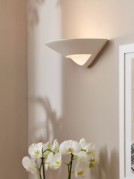 John Lewis Tessa Uplighter Wall Light, White - thumbnail 2