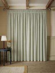 John Lewis Ticking Stripe Print Pair Lined Pencil Pleat Curtains - thumbnail 4