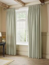John Lewis Ticking Stripe Print Pair Lined Pencil Pleat Curtains - thumbnail 5