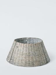 John Lewis Willow Christmas Tree Skirt, Grey - thumbnail 2