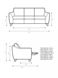 G Plan Vintage The Sixty Eight LHF Large 3 Seater Sofa with Footrest Mechanism - thumbnail 2