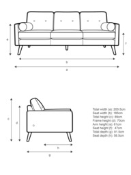G Plan Vintage The Sixty Five Large 3 Seater Leather Sofa - thumbnail 2
