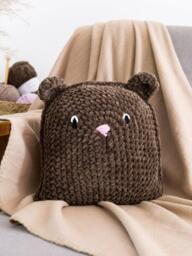 Wool Couture Teddy Bear Cushion Crochet Kit - thumbnail 3