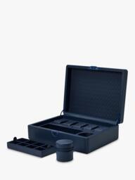 WOLF Earth Apple Leather 5 Piece Watch Box with Storage - thumbnail 3
