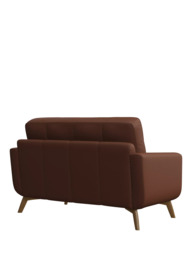 John Lewis Barbican Small 2 Seater Leather Sofa, Light Leg - thumbnail 4