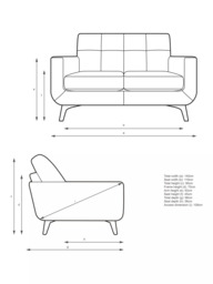 John Lewis Barbican Small 2 Seater Leather Sofa, Light Leg - thumbnail 2