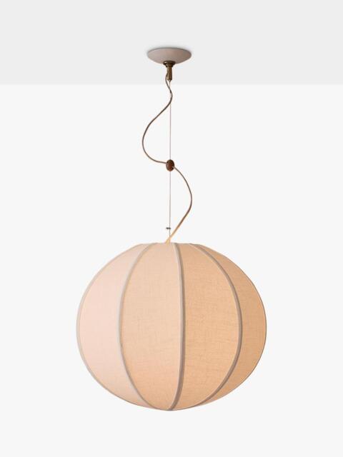 West Elm Rhea Round Pendant Ceiling Light, Tofu - image 1