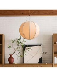 West Elm Rhea Round Pendant Ceiling Light, Tofu - thumbnail 3