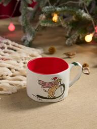 Wednesday Tea Collective Christmas Dog Stoneware Mug, 300ml - thumbnail 5