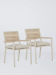 John Lewis Platform Garden Dining Armchair, Set of 2