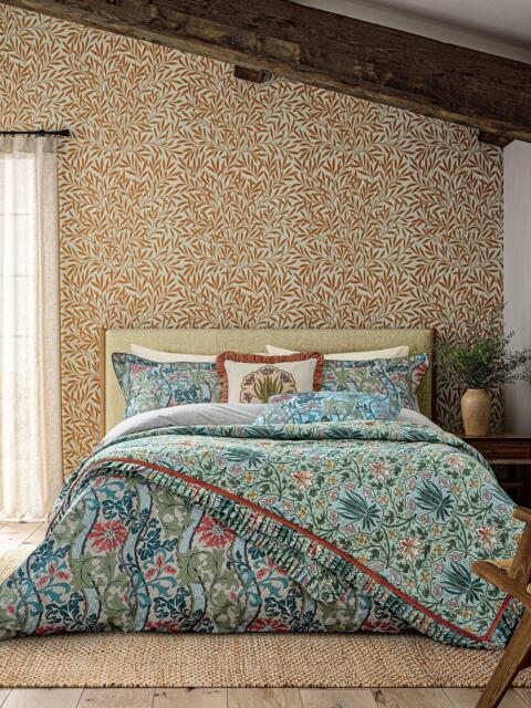 Morris & Co. Cornflower Duvet Cover Set, Multi - image 1