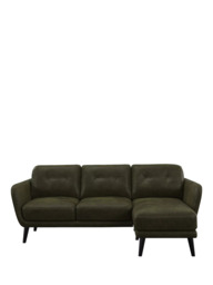 John Lewis Arlo RHF Chaise Leather Sofa, Dark Leg - thumbnail 5