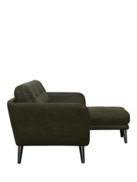 John Lewis Arlo RHF Chaise Leather Sofa, Dark Leg - thumbnail 3