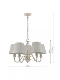 Laura Ashley Ellis 5 Arm Ceiling Light - thumbnail 4