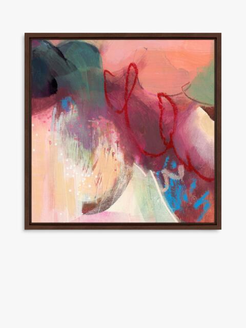 John Lewis Lucy Rogers-Smith 'Rhythmic' Framed Canvas Print, 86 x 86cm, Pink/Multi - image 1