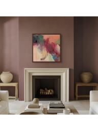 John Lewis Lucy Rogers-Smith 'Rhythmic' Framed Canvas Print, 86 x 86cm, Pink/Multi - thumbnail 2