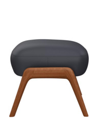 John Lewis Hendricks Leather Footstool, Dark Leg - thumbnail 3