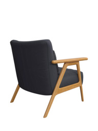 John Lewis Hendricks Leather Armchair, Light Leg - thumbnail 4
