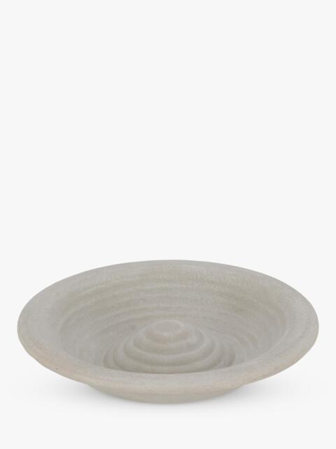 Fallen Fruits Ceramic Bird Bath, Grey - image 1