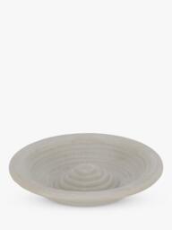 Fallen Fruits Ceramic Bird Bath, Grey