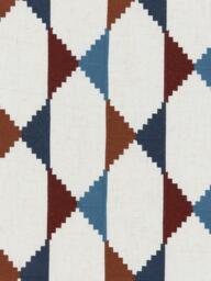 John Lewis Stack Embroidery Pair Lined Eyelet Curtains, Burnt Umber - thumbnail 6