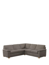 John Lewis Camden 5+ Seater Corner Leather Sofa, Light Leg
