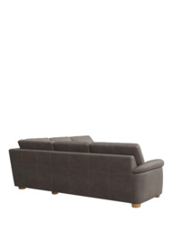 John Lewis Camden 5+ Seater Corner Leather Sofa, Light Leg - thumbnail 4