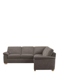 John Lewis Camden 5+ Seater Corner Leather Sofa, Light Leg - thumbnail 5