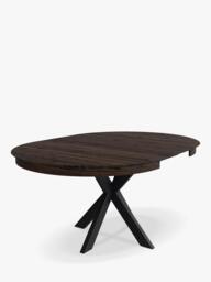 John Lewis Woburn Chamfered Edge Oval Extending Dining Table, Brown - thumbnail 4
