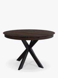 John Lewis Woburn Chamfered Edge Oval Extending Dining Table, Brown - thumbnail 2