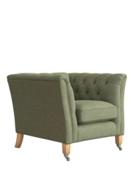 Laura Ashley Chatsworth Armchair, Oak Leg