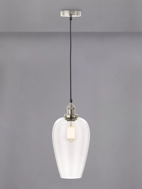 Pacific Clio Long Glass Shade Pendant Ceiling Light - image 1