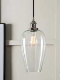 Pacific Clio Long Glass Shade Pendant Ceiling Light - thumbnail 3