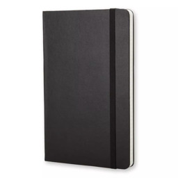 Moleskine Large Hard Cover Squared Notebook, Black - thumbnail 2