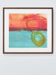 John Lewis Susan McDonald 'Seduction III' Framed Print & Mount, 57 x 62.5cm, Blue/Red