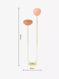 MADE Adrienne Glass Shades Floor Lamp, Pink - thumbnail 4