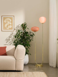 MADE Adrienne Glass Shades Floor Lamp, Pink - thumbnail 3