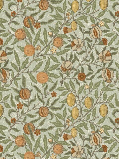 William Morris At Home Fruit Made to Measure Curtains or Roman Blind, Lichen - image 1